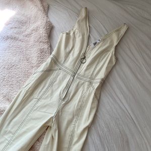 Never worn white denim jumpsuit TIGER MIST